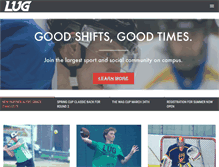 Tablet Screenshot of lughockey.com